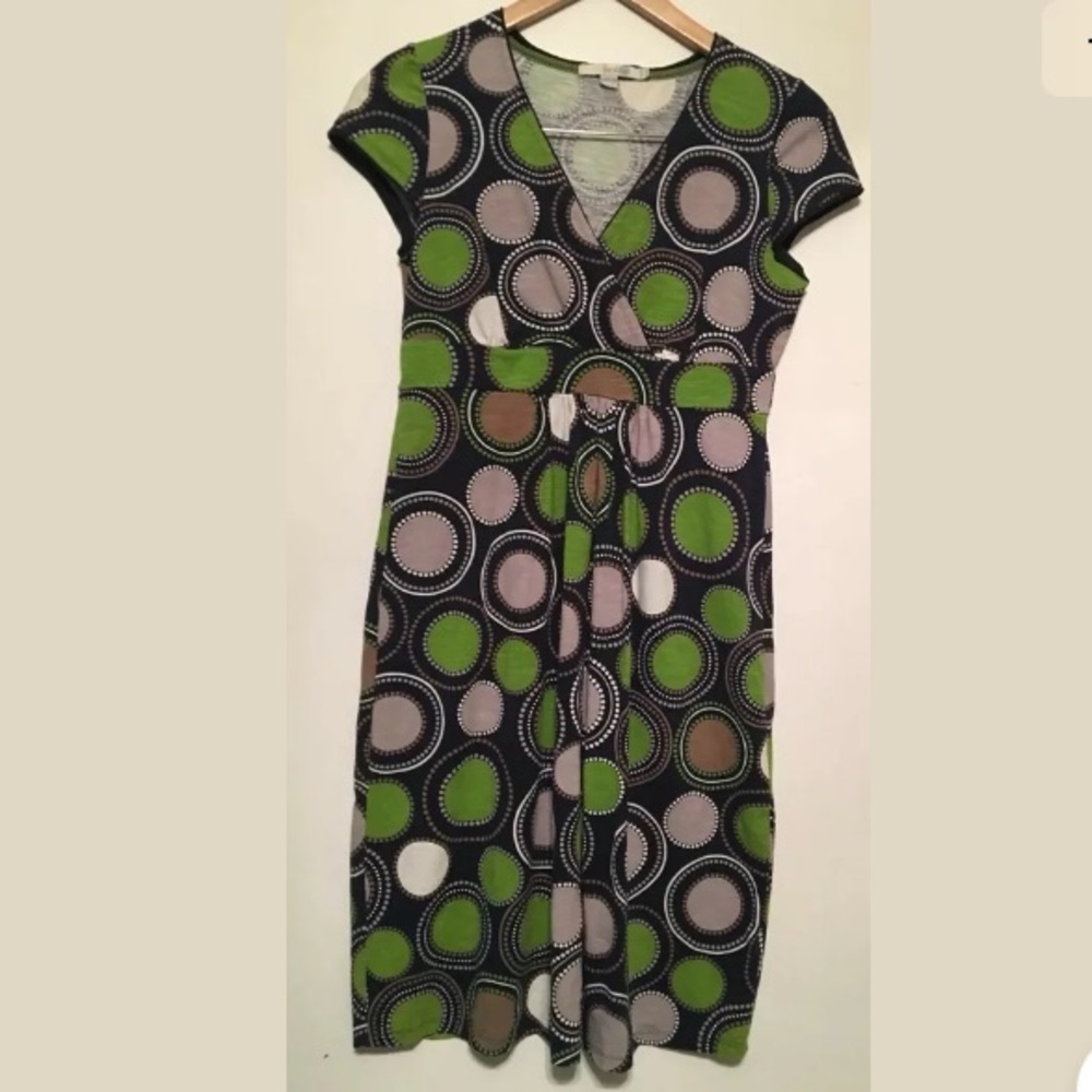 Boden casual day circles dress geometric print